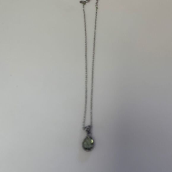 Sara Blaine/eSBe Baroque Teardrop Peridot Quartz Necklace - New - Picture 5 of 10